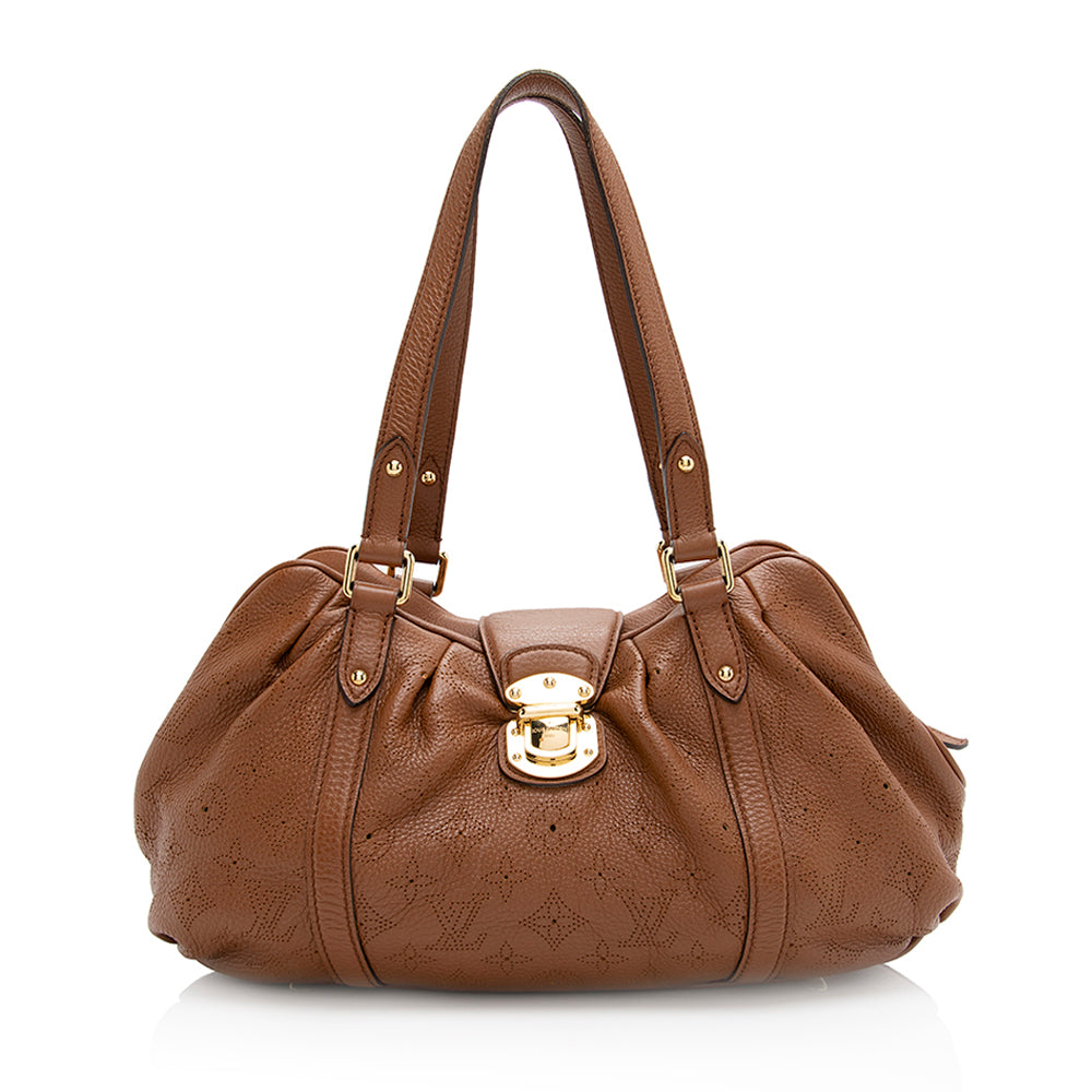 Louis Vuitton Mahina Leather Lunar PM Shoulder Bag (SHF-20919)
