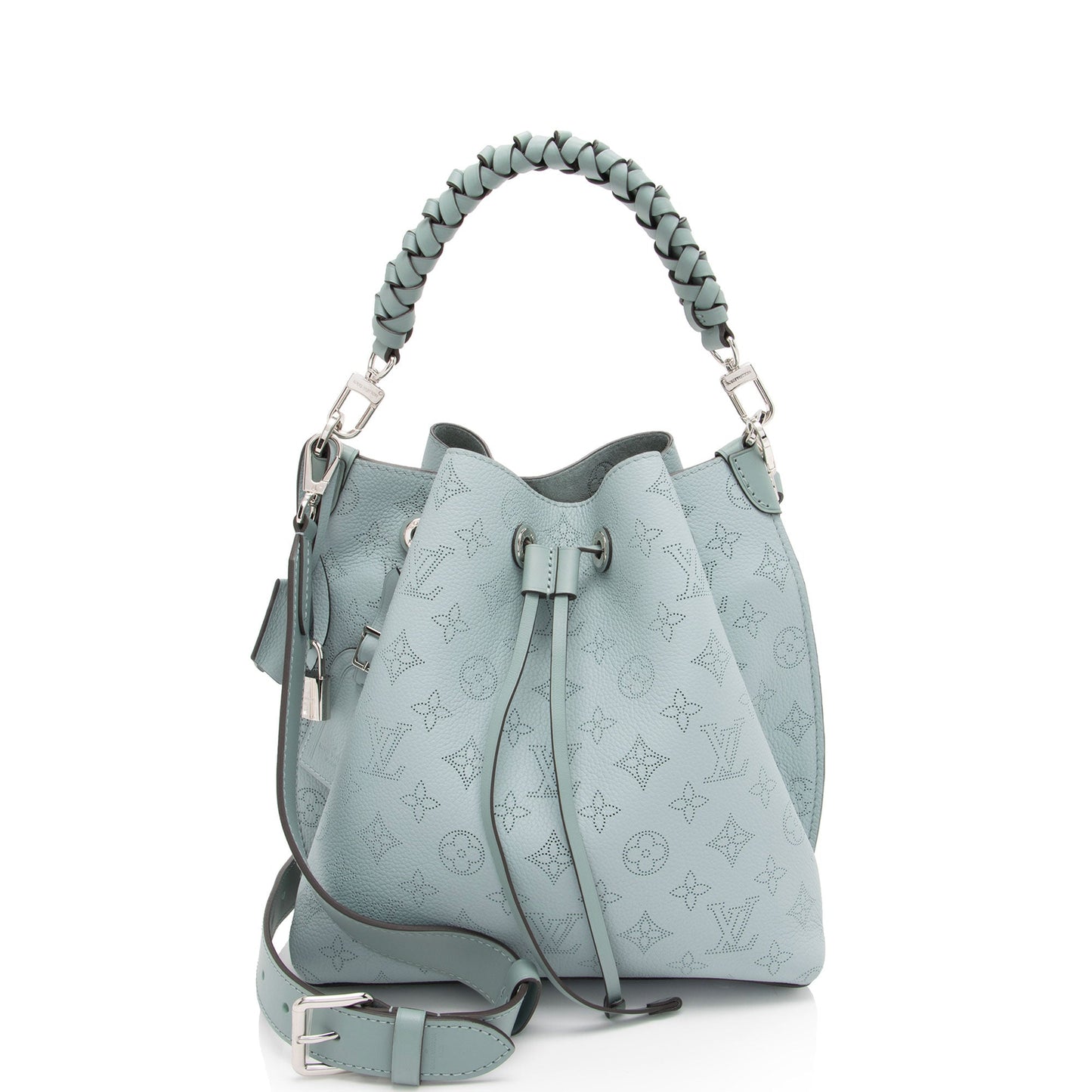 Louis Vuitton Mahina Leather Muria Bucket Bag (SHF-C511ja)