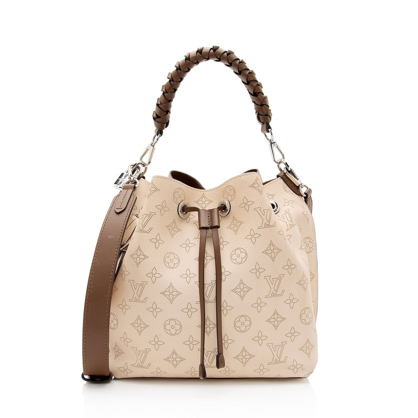 Louis Vuitton Mahina Leather Muria Bucket Bag (SHF-BNsEFh)