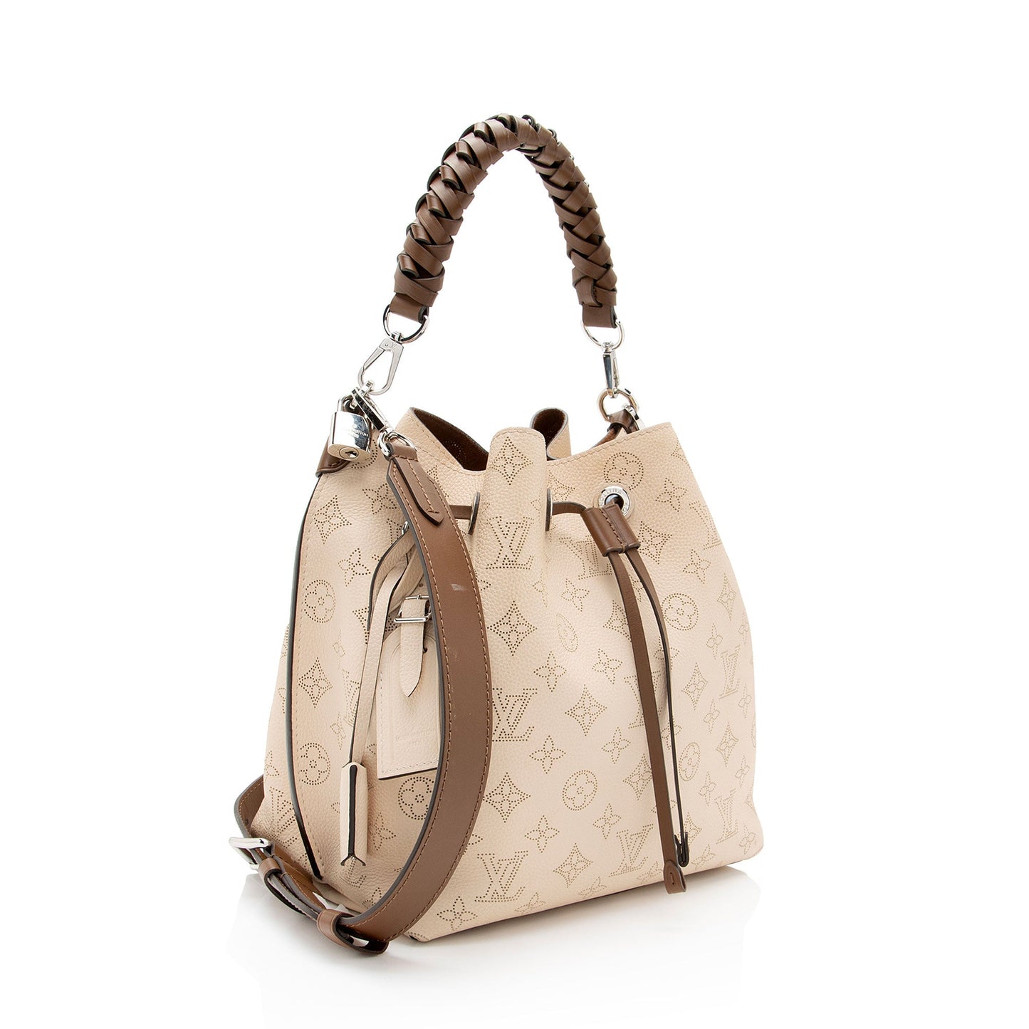 Louis Vuitton Mahina Leather Muria Bucket Bag (SHF-BNsEFh)