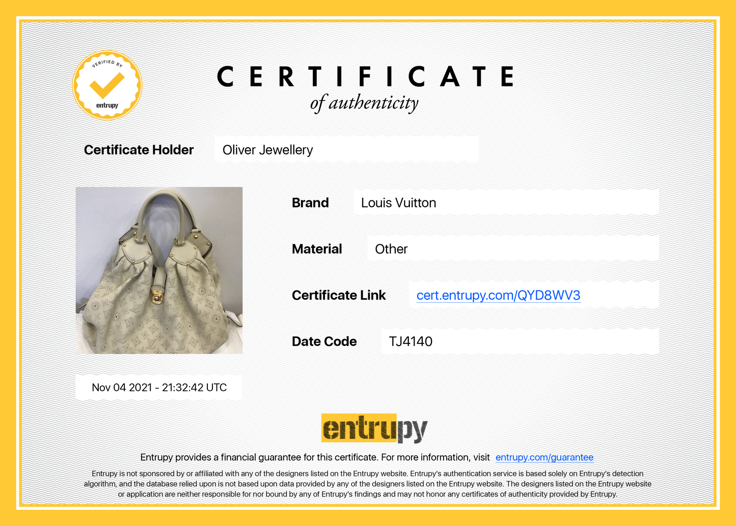 Louis Vuitton Mahina XL Hobo