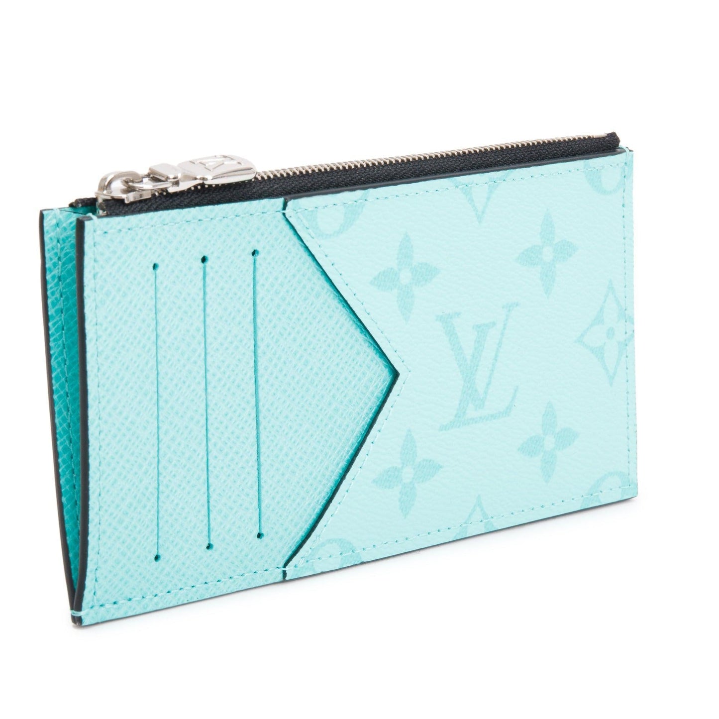 Louis Vuitton Miami Green Monogram & Taigarama Leather Coin Card Holder