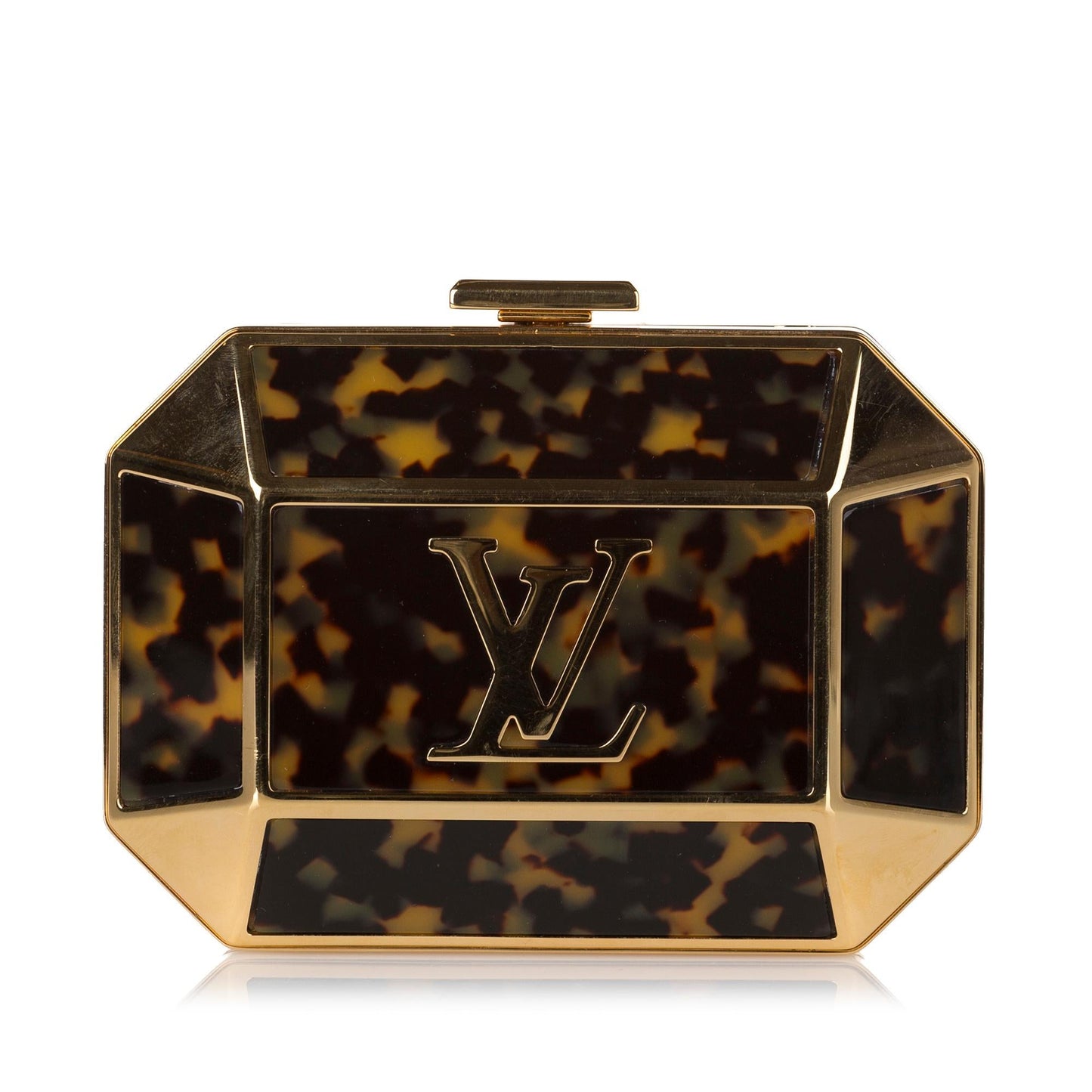 Louis Vuitton Minaudiere Bijou Tortoise Shell Clutch (SHG-35325)