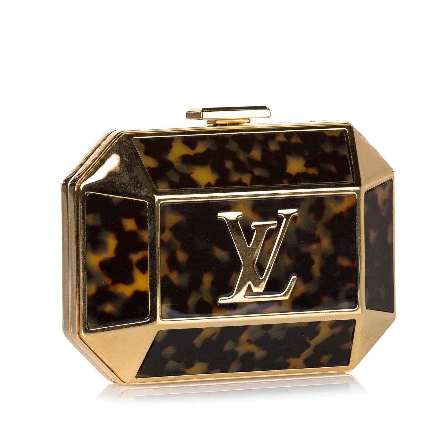 Louis Vuitton Minaudiere Bijou Tortoise Shell Clutch (SHG-35325)