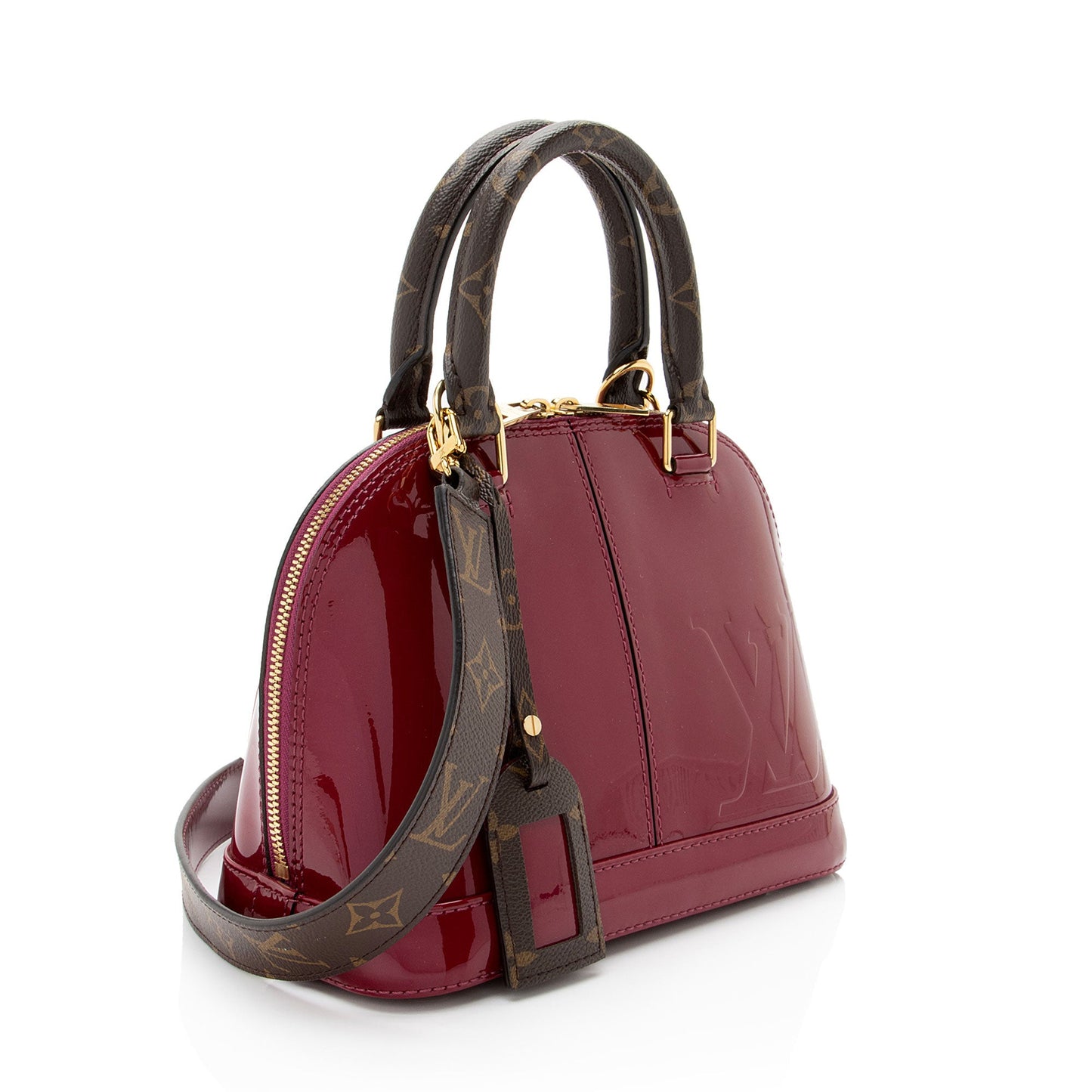 Louis Vuitton Miroir Vernis Alma BB Satchel