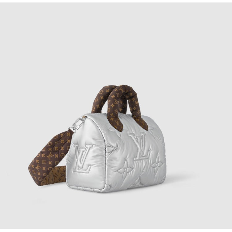 LOUIS VUITTON MONOGRAM PUFFER PILLOW SPEEDY 25 BANDOULIÃRE HANDBAG
