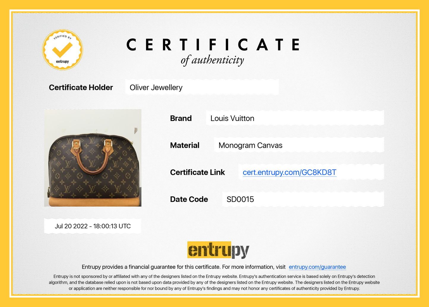 Louis Vuitton Monogram Alma PM