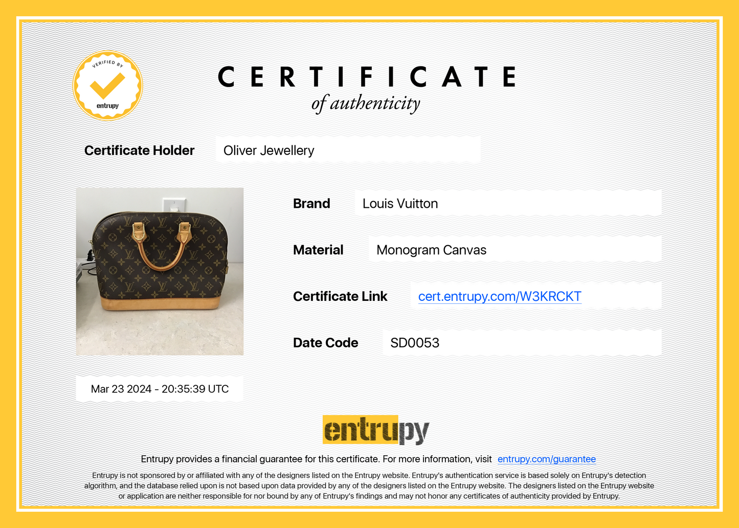 Louis Vuitton Monogram Alma PM