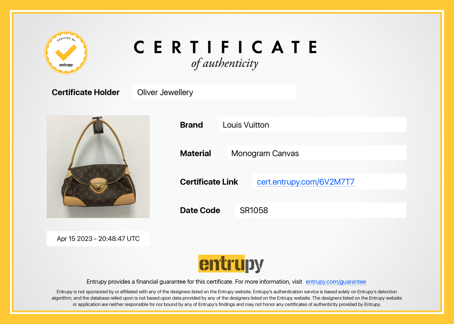 Louis Vuitton Monogram Beverly MM