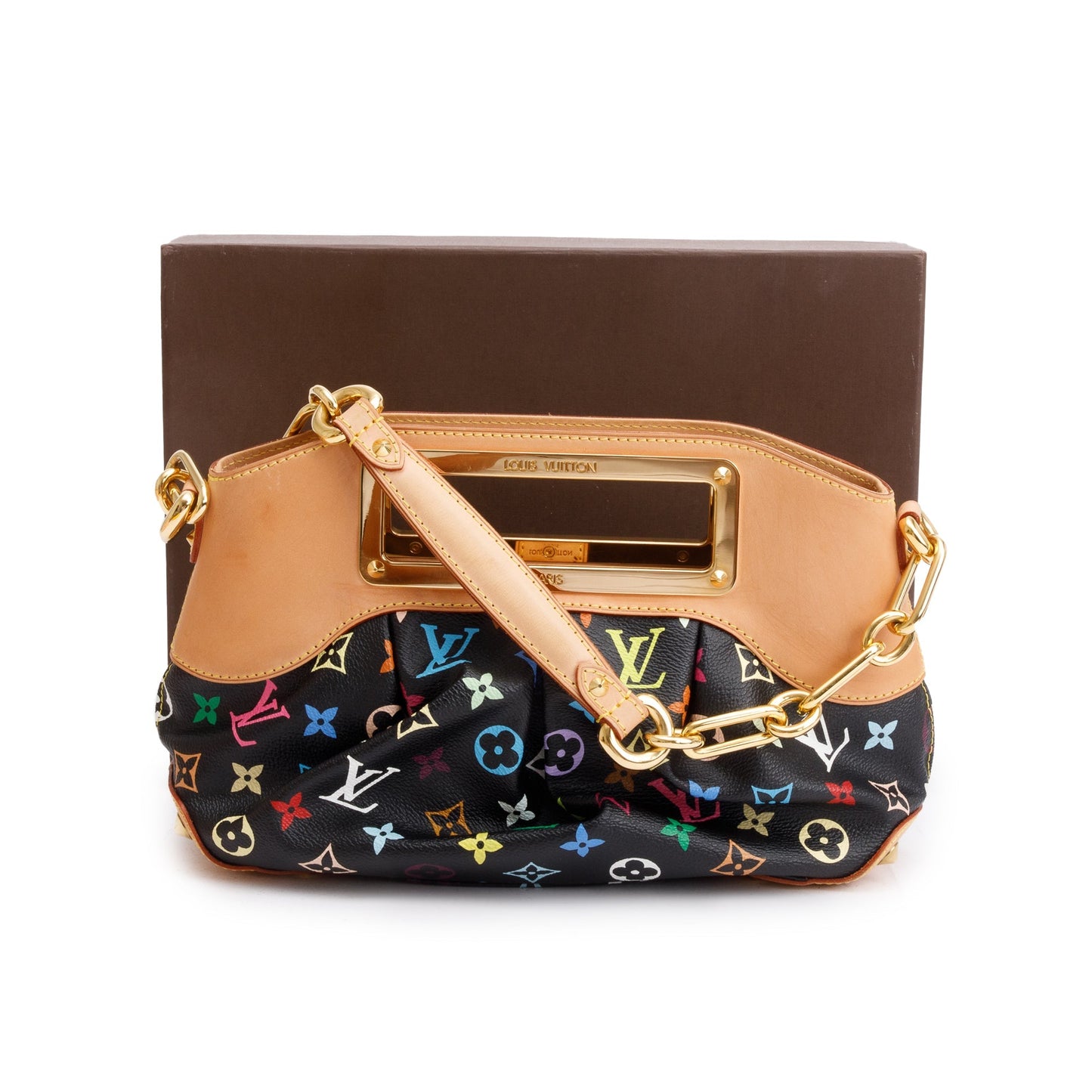 Louis Vuitton Monogram Black Multicolore Judy PM