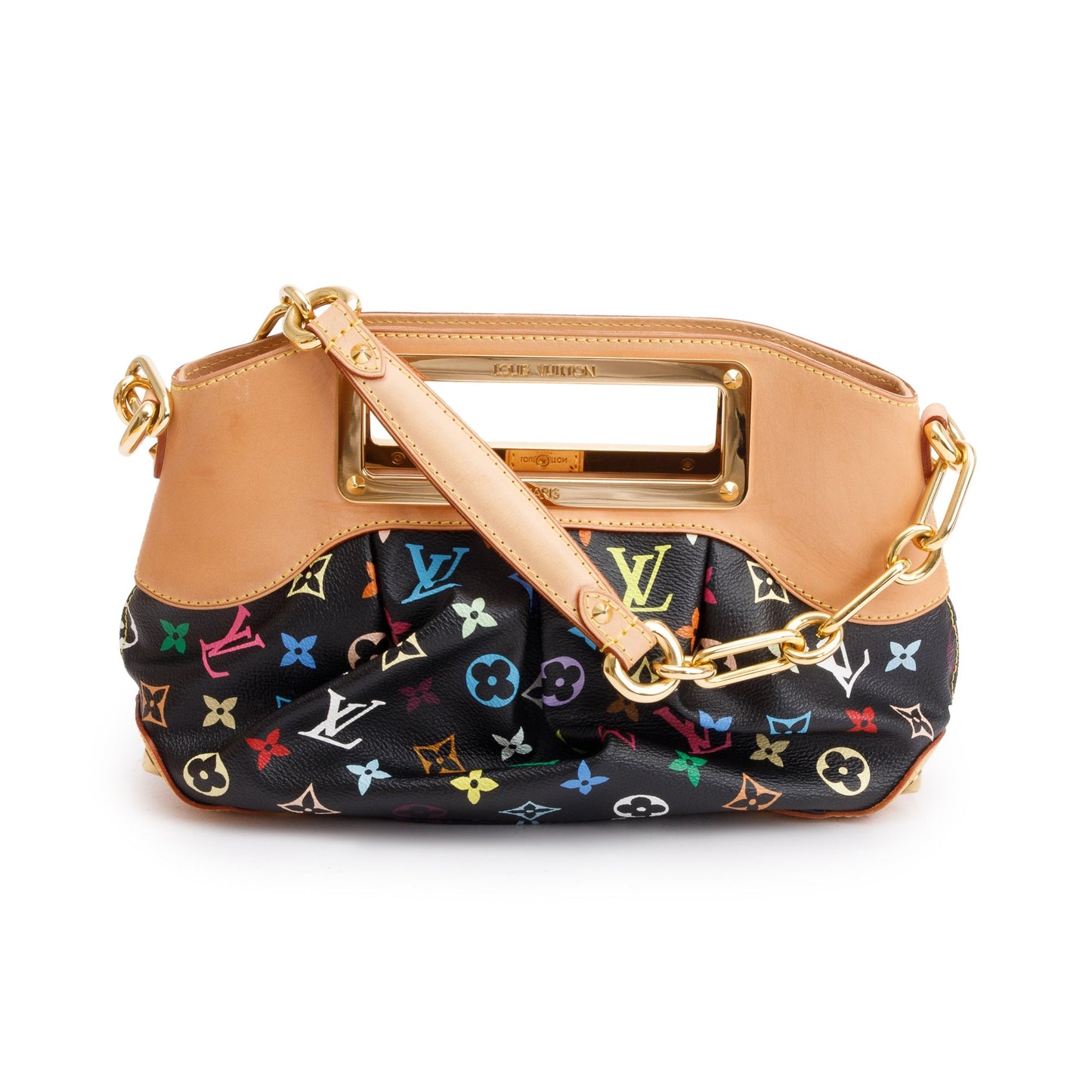 Louis Vuitton Monogram Black Multicolore Judy PM