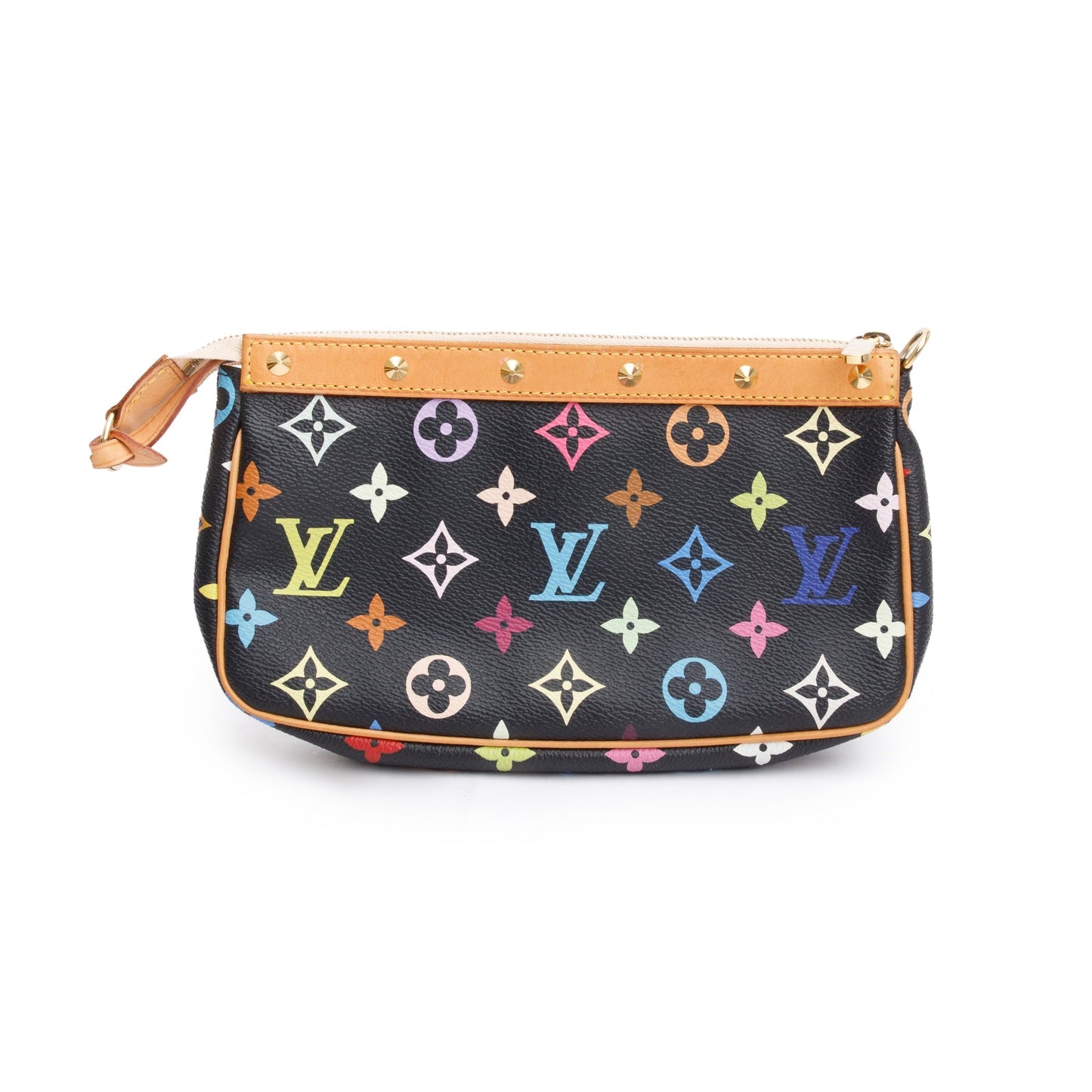 Louis Vuitton Monogram Black Multicolore Pochette Accessories