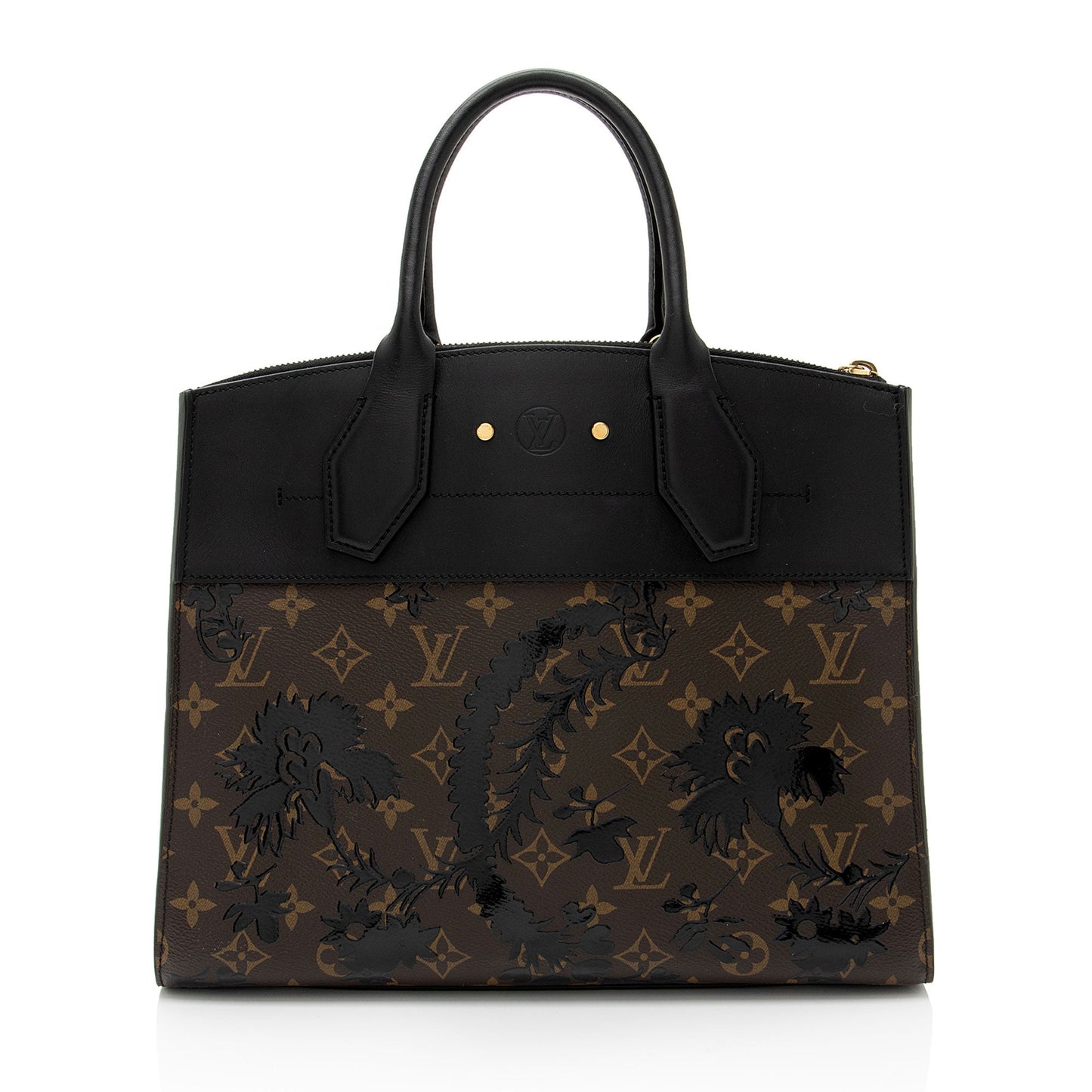 Louis Vuitton Monogram Blossom Canvas City Steamer MM Tote (SHF-JSqUaK)