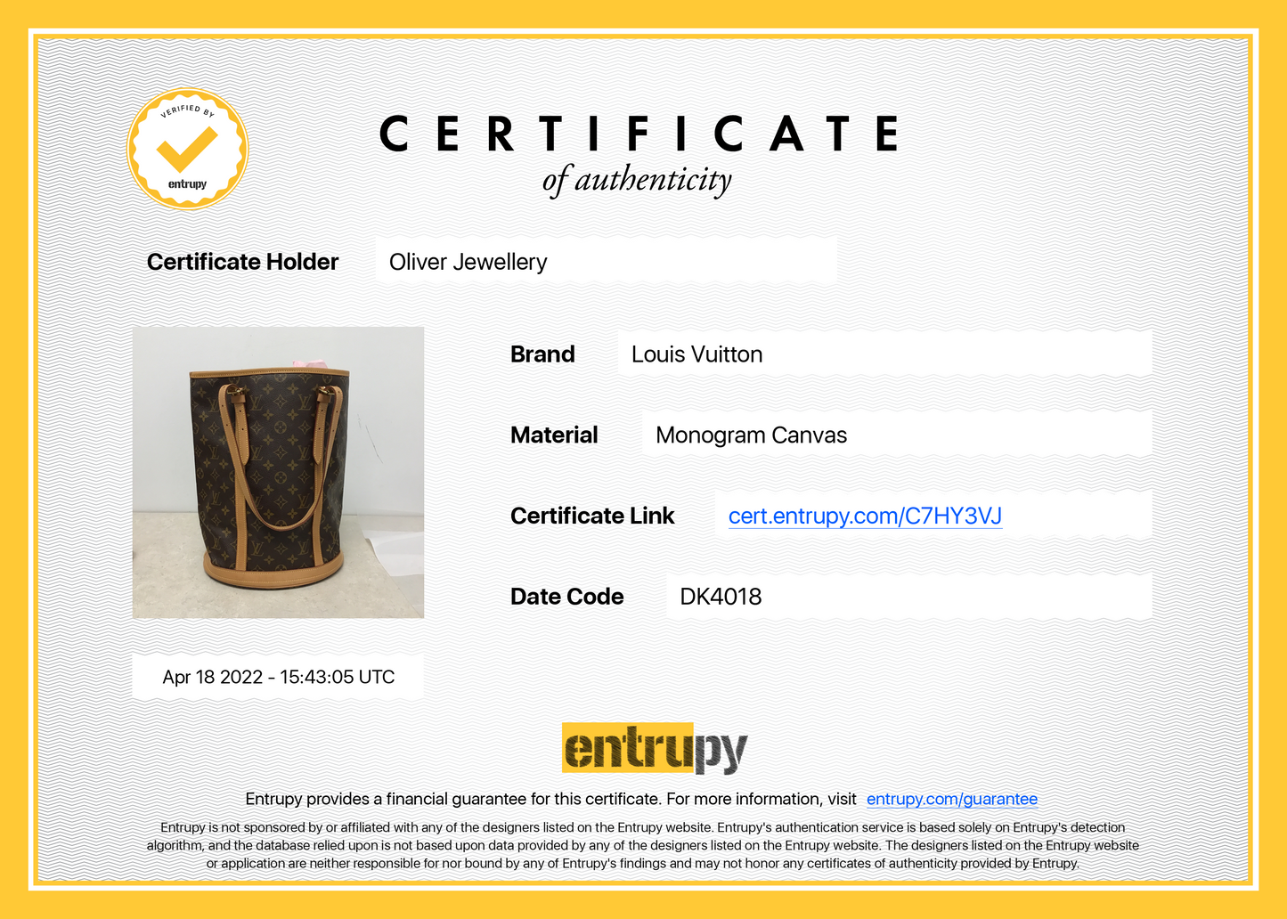 Louis Vuitton Monogram Bucket GM