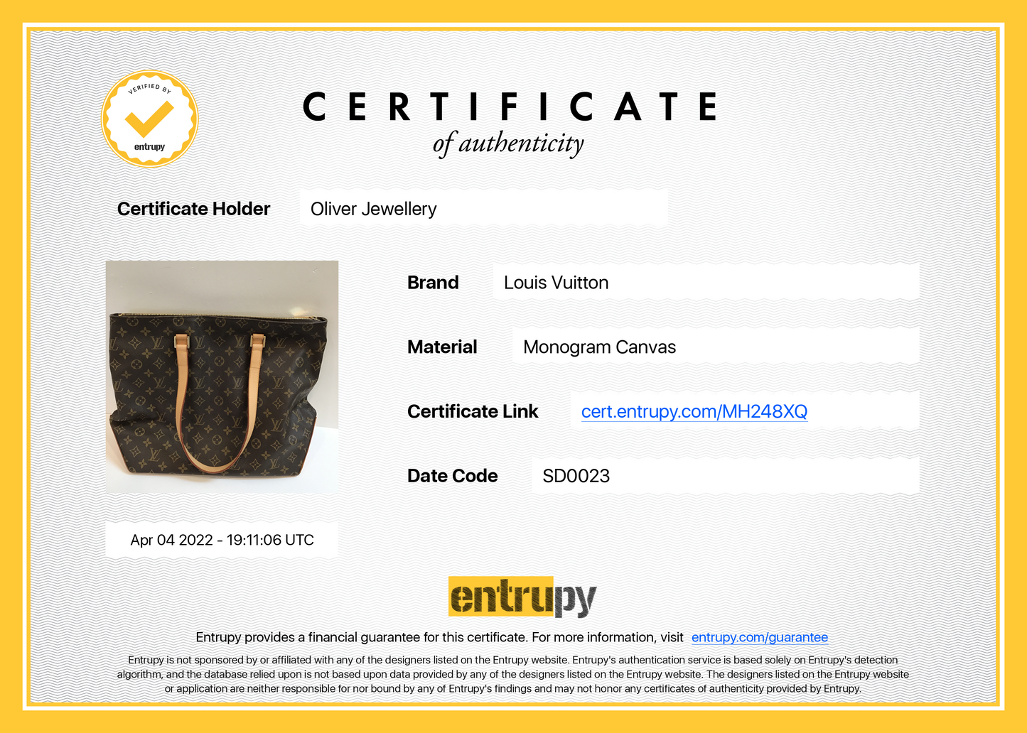 Louis Vuitton Monogram Cabas Mezzo