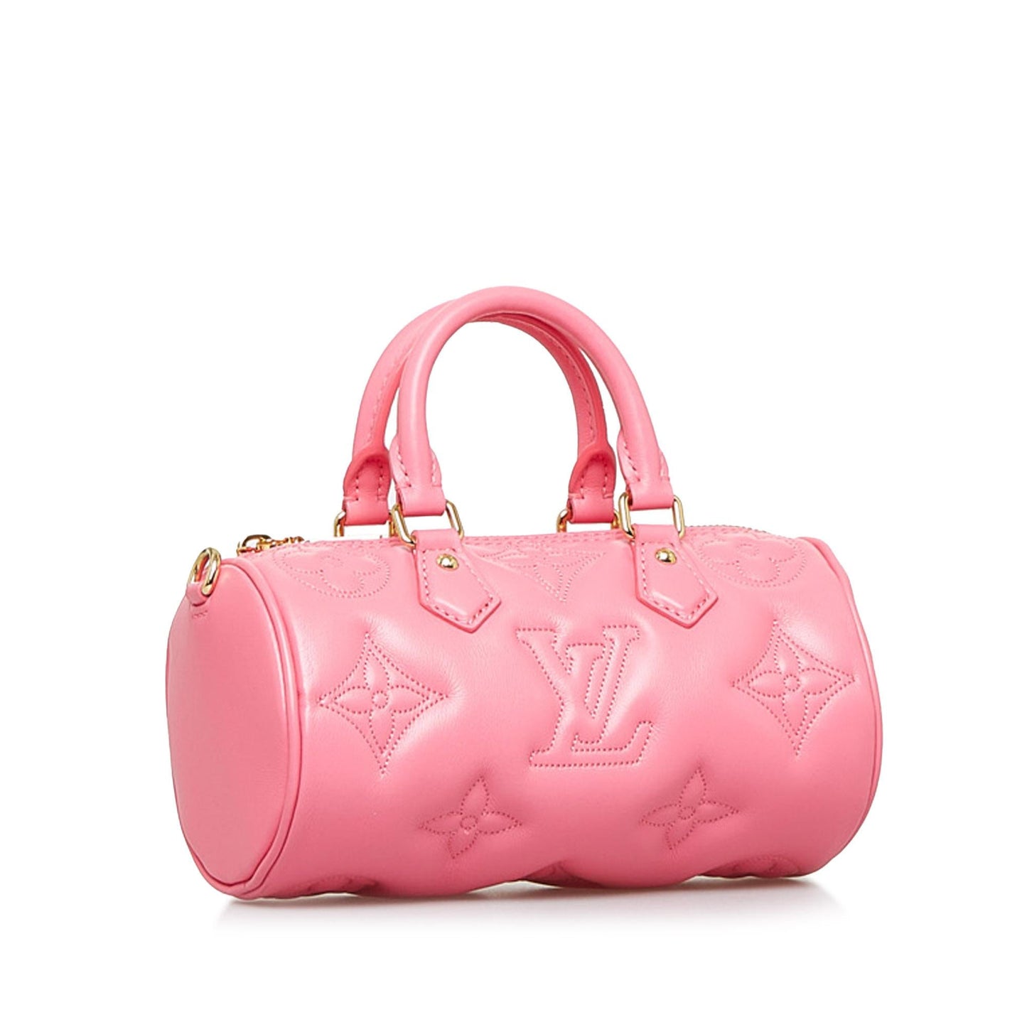 Louis Vuitton Monogram Calfskin Bubblegram Papillon BB (SHG-Roo25U)