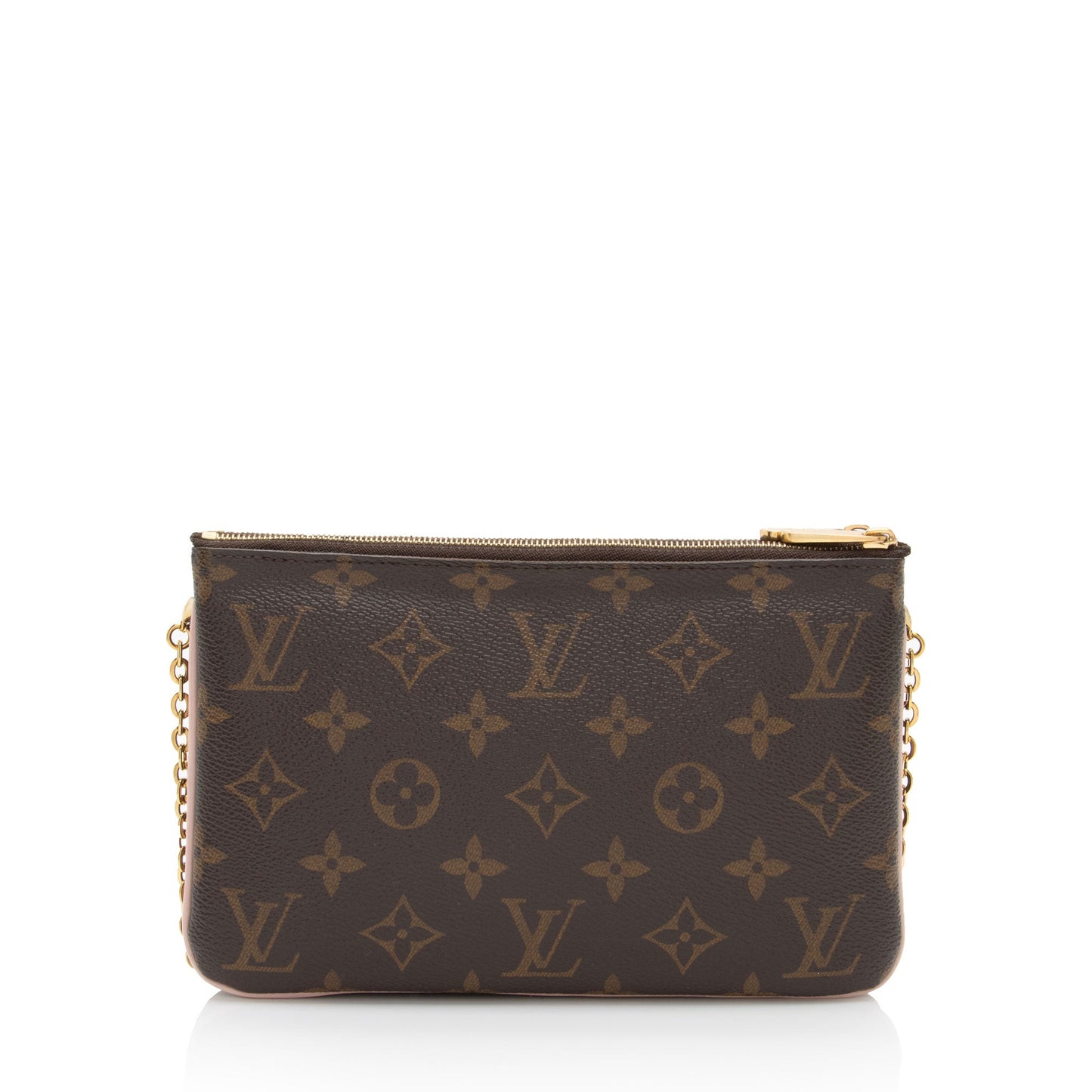 Louis Vuitton Monogram Canvas Blooming Flowers Double Zip Pochette (SHF-1wiy9L)