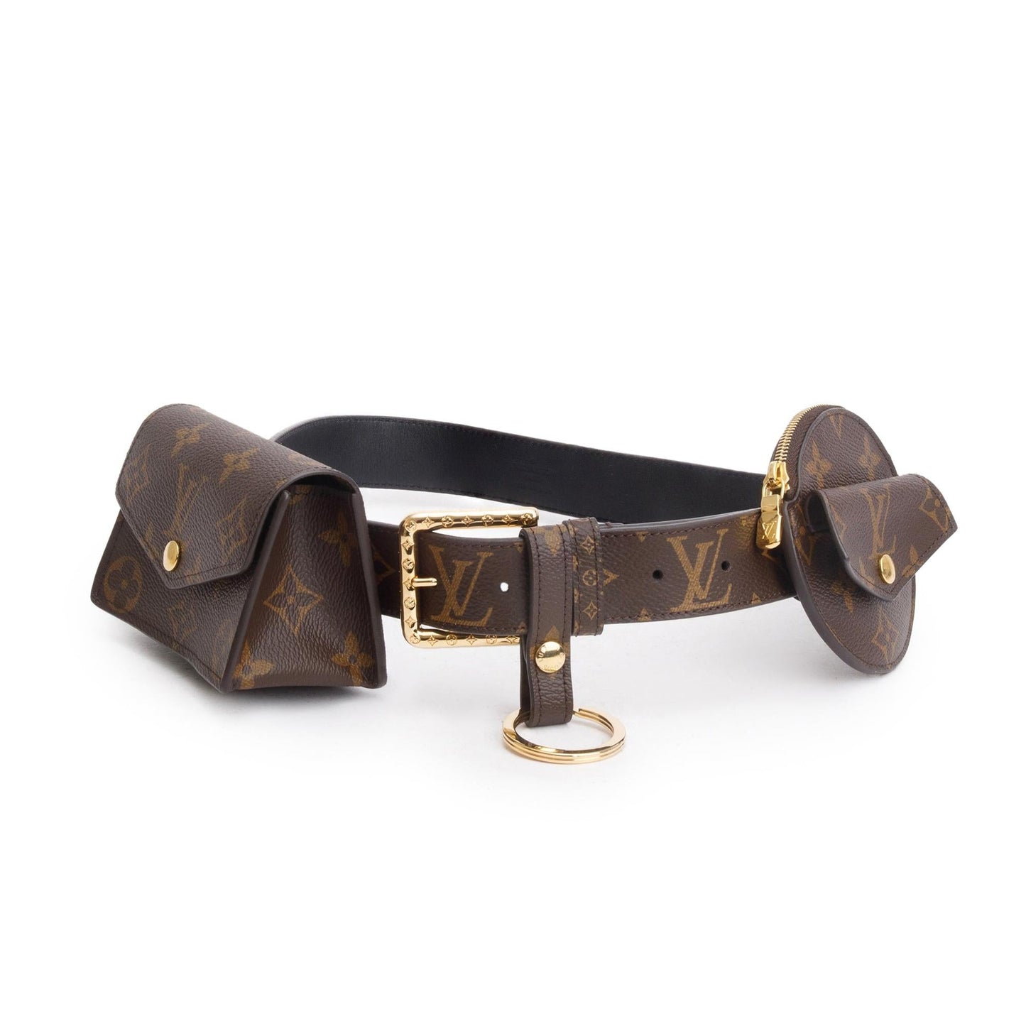 Louis Vuitton Monogram Canvas Daily Multi Pocket 30 MM Belt, Size 80 32