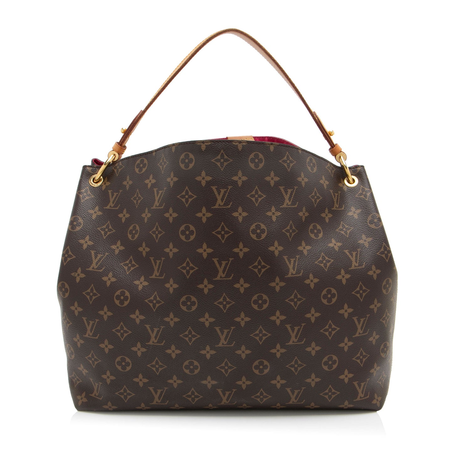 Louis Vuitton Monogram Canvas Graceful MM Hobo (SHF-a5Farx)