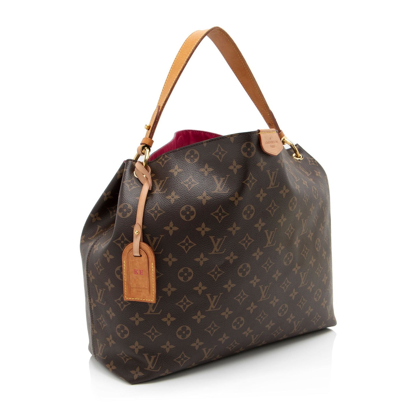 Louis Vuitton Monogram Canvas Graceful MM Hobo (SHF-a5Farx)