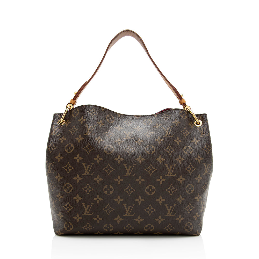 Louis Vuitton Monogram Canvas Graceful PM Hobo (SHF-20956)