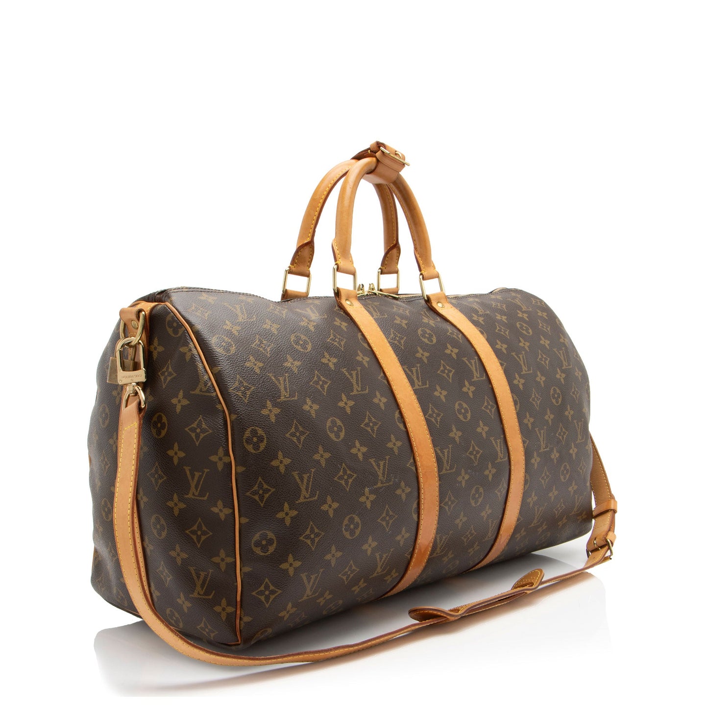Louis Vuitton Monogram Canvas Keepall Bandouliere 50 Duffle (SHF-krYMXW)