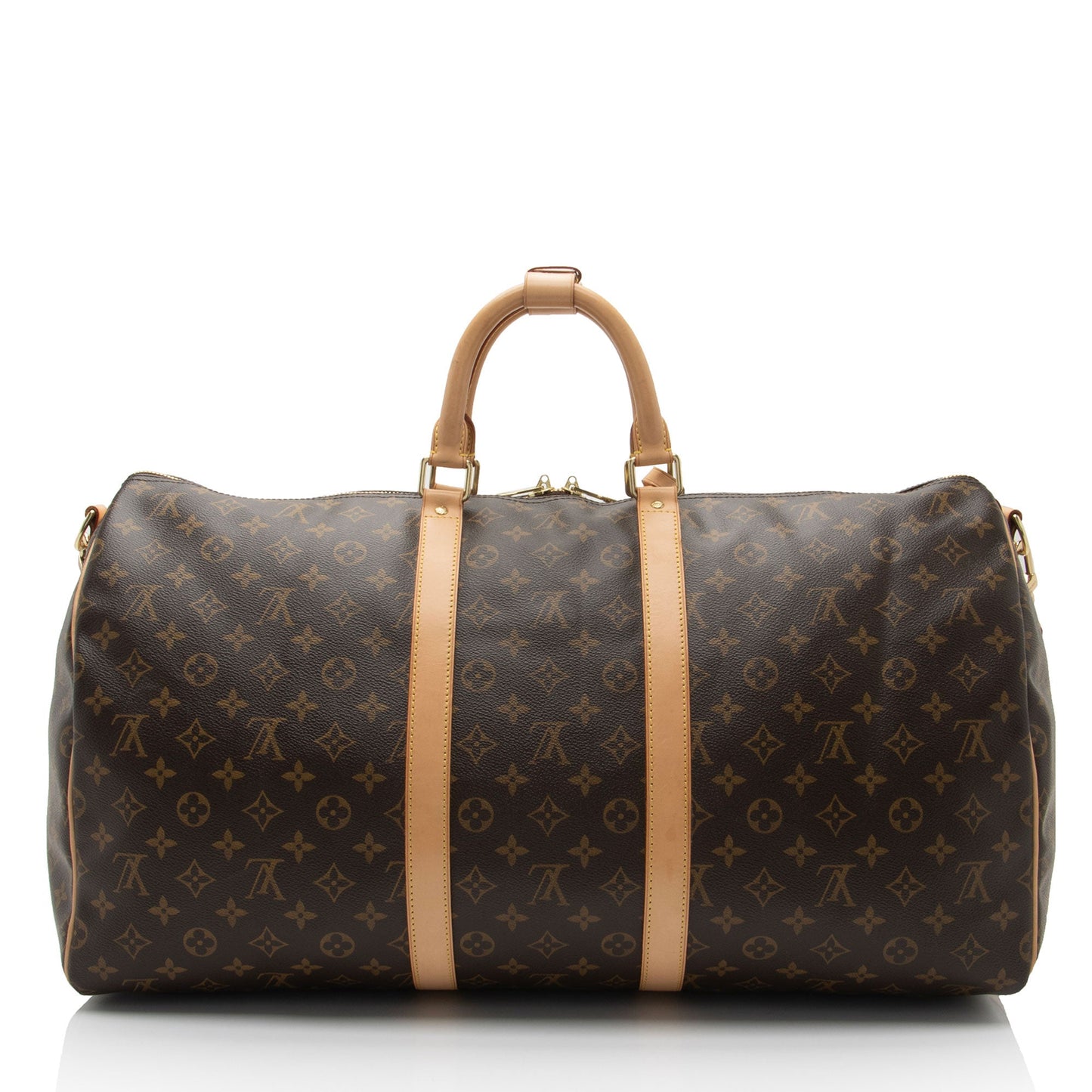 Louis Vuitton Monogram Canvas Keepall Bandouliere 55 Duffle Bag (SHF-MAqUH6)