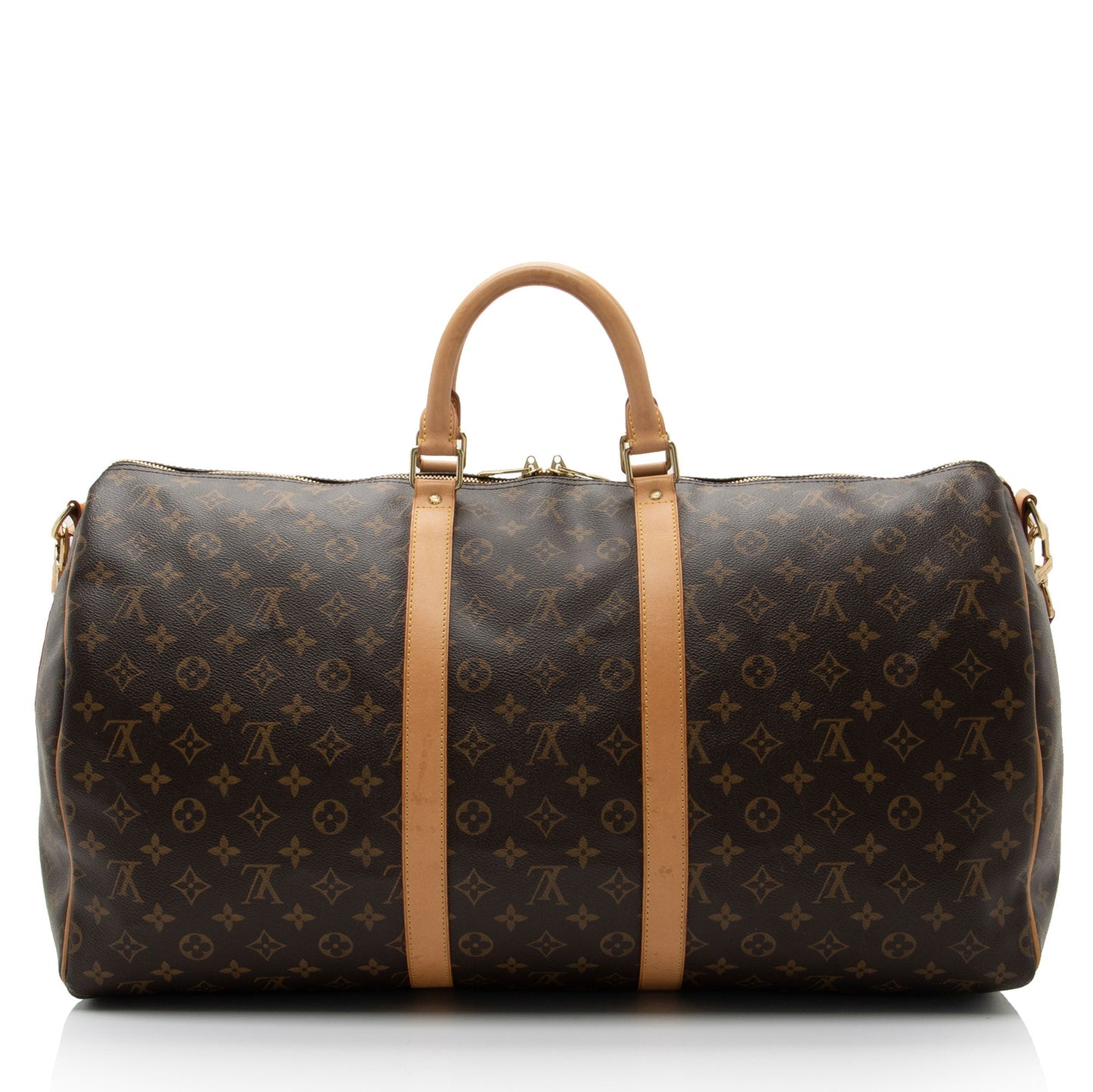 Louis Vuitton Monogram Canvas Keepall Bandouliere 55 Duffle Bag (SHF-SdSz4O)