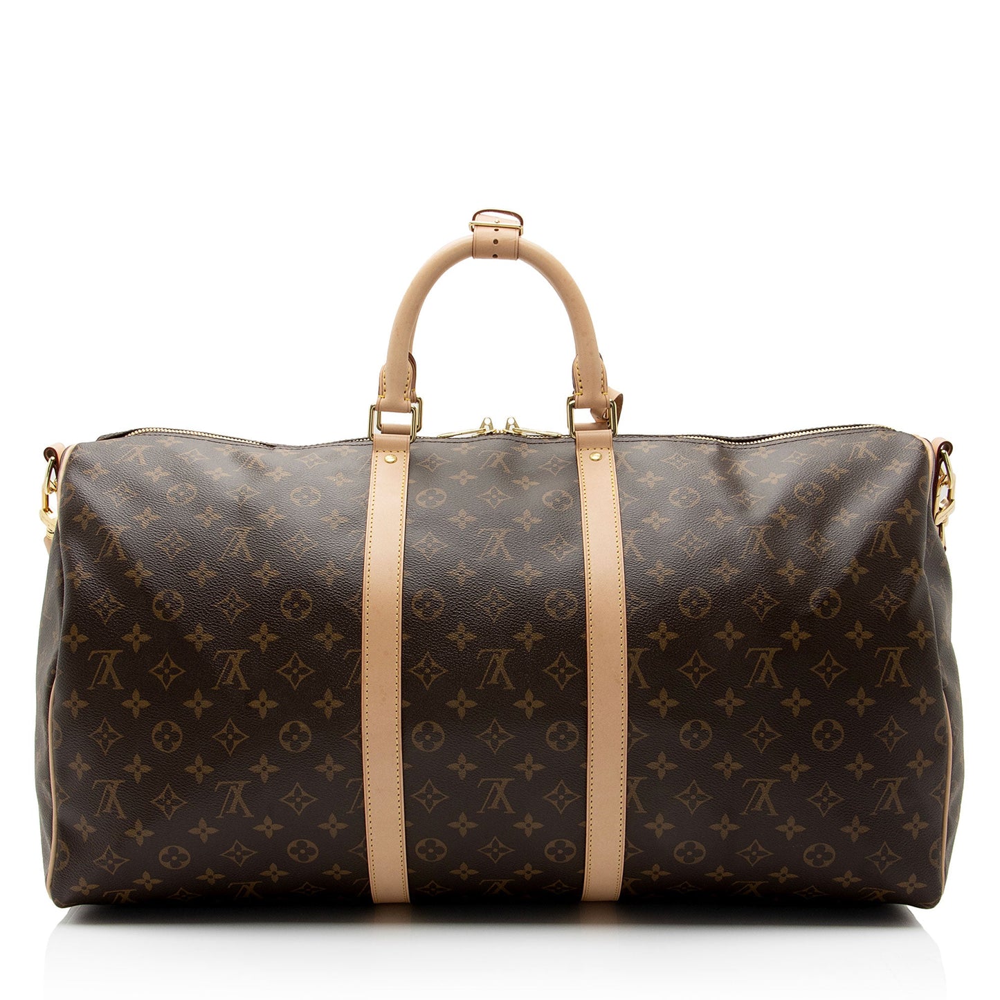 Louis Vuitton Monogram Canvas Keepall Bandouliere 55 Duffle Bag (SHF-QdZLLY)