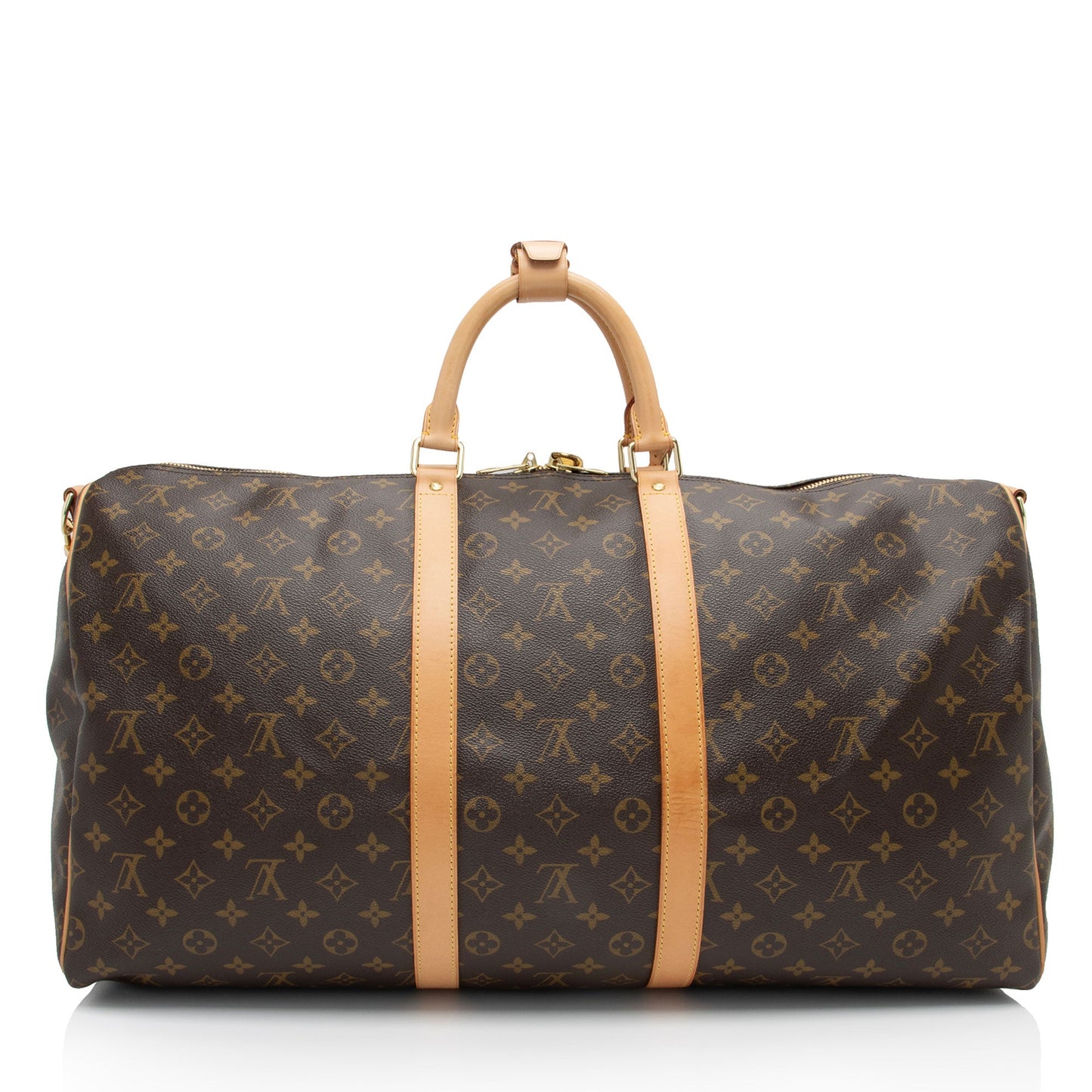Louis Vuitton Monogram Canvas Keepall Bandouliere 55 Duffle Bag (SHF-BWjDGO)