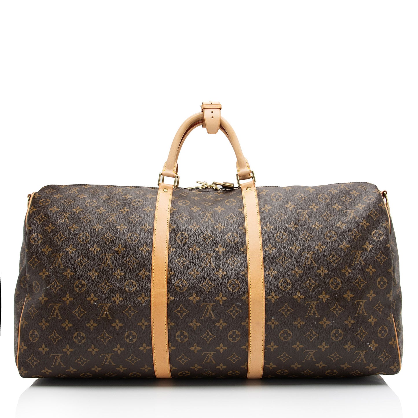 Louis Vuitton Monogram Canvas Keepall Bandouliere 60 Duffle Bag (SHF-4fYsK1)