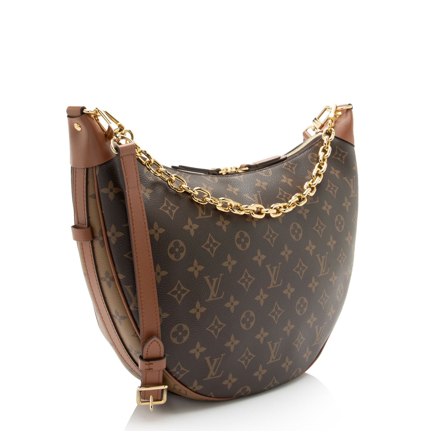 Louis Vuitton Monogram Canvas Loop Hobo (SHF-bIR43v)