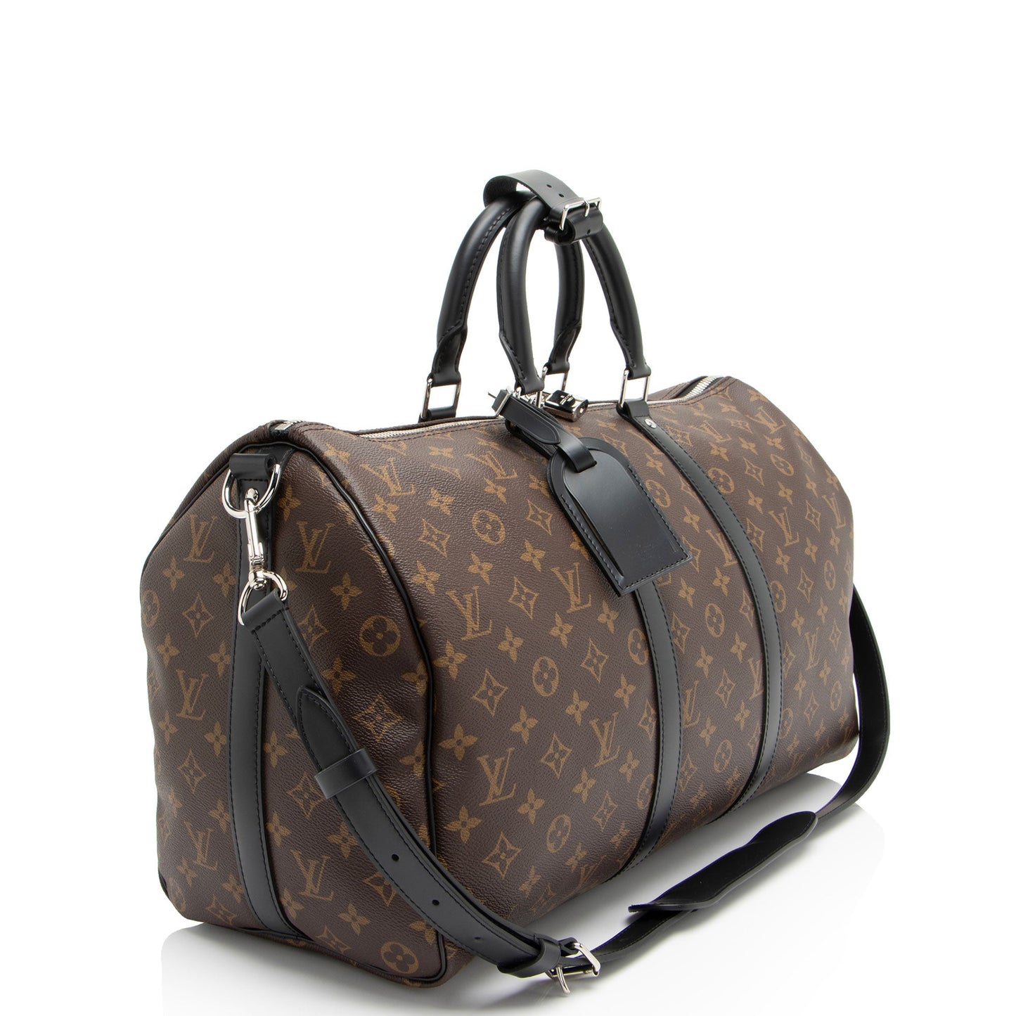 Louis Vuitton Monogram Canvas Macassar Keepall Bandouliere 45 Duffle