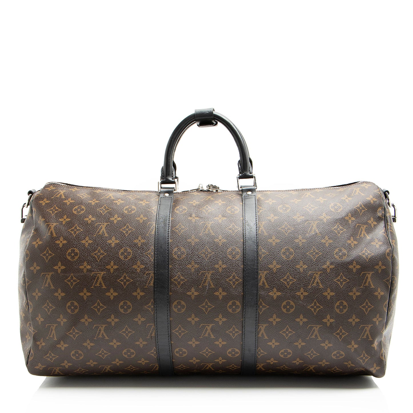 Louis Vuitton Monogram Canvas Macassar Keepall Bandouliere 55 Duffle