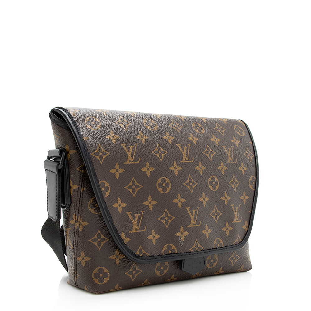 Louis Vuitton Monogram Macassar Magnetic Messenger Bag (SHF-19578)