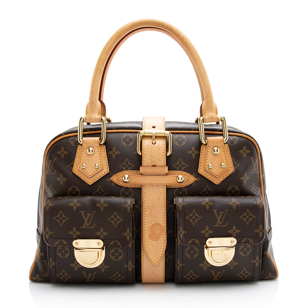 Louis Vuitton Monogram Canvas Manhattan GM Satchel (SHF-21649)