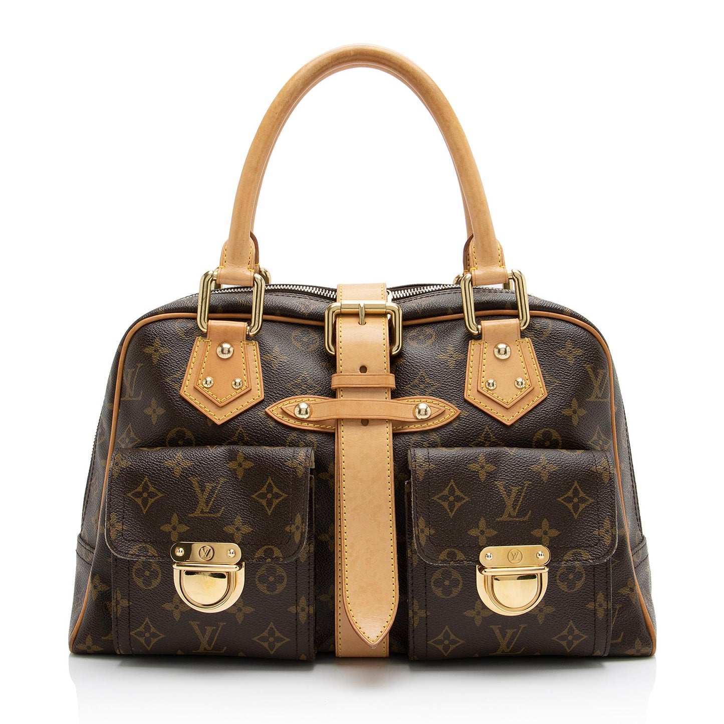 Louis Vuitton Monogram Canvas Manhattan GM Satchel (SHF-23430)