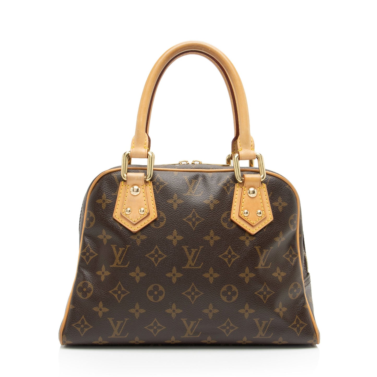 Louis Vuitton Monogram Canvas Manhattan PM Satchel (SHF-411Bub)