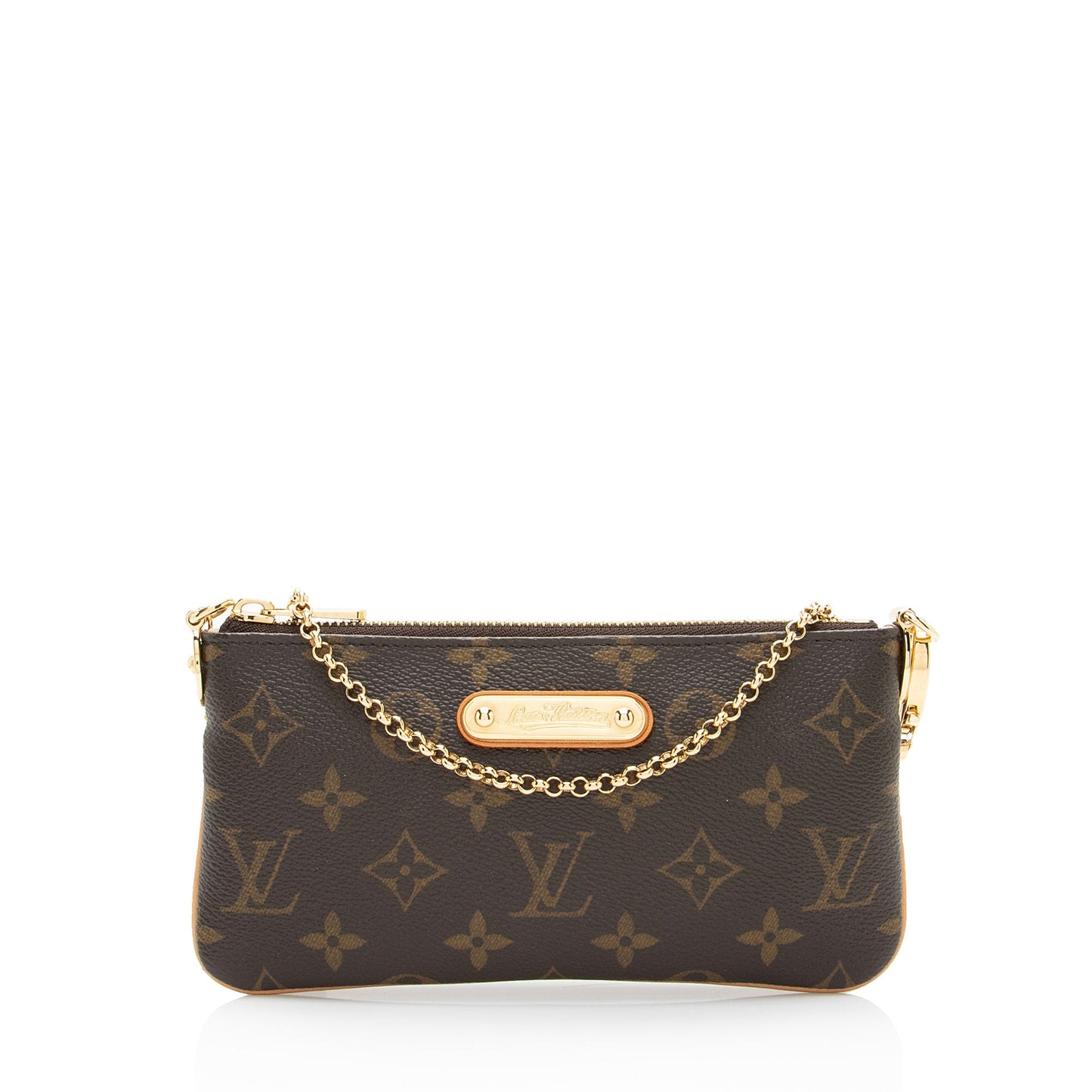 Louis Vuitton Monogram Canvas Milla MM Pochette (SHF-5uMDHD)