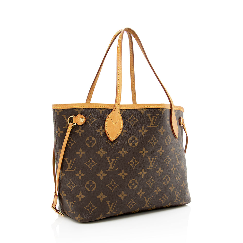 Louis Vuitton Monogram Canvas Neverfull PM Tote (SHF-20528)