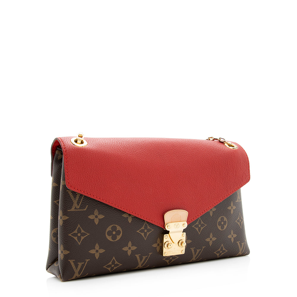 Louis Vuitton Monogram Canvas Pallas Chain Shoulder Bag (SHF-19648)