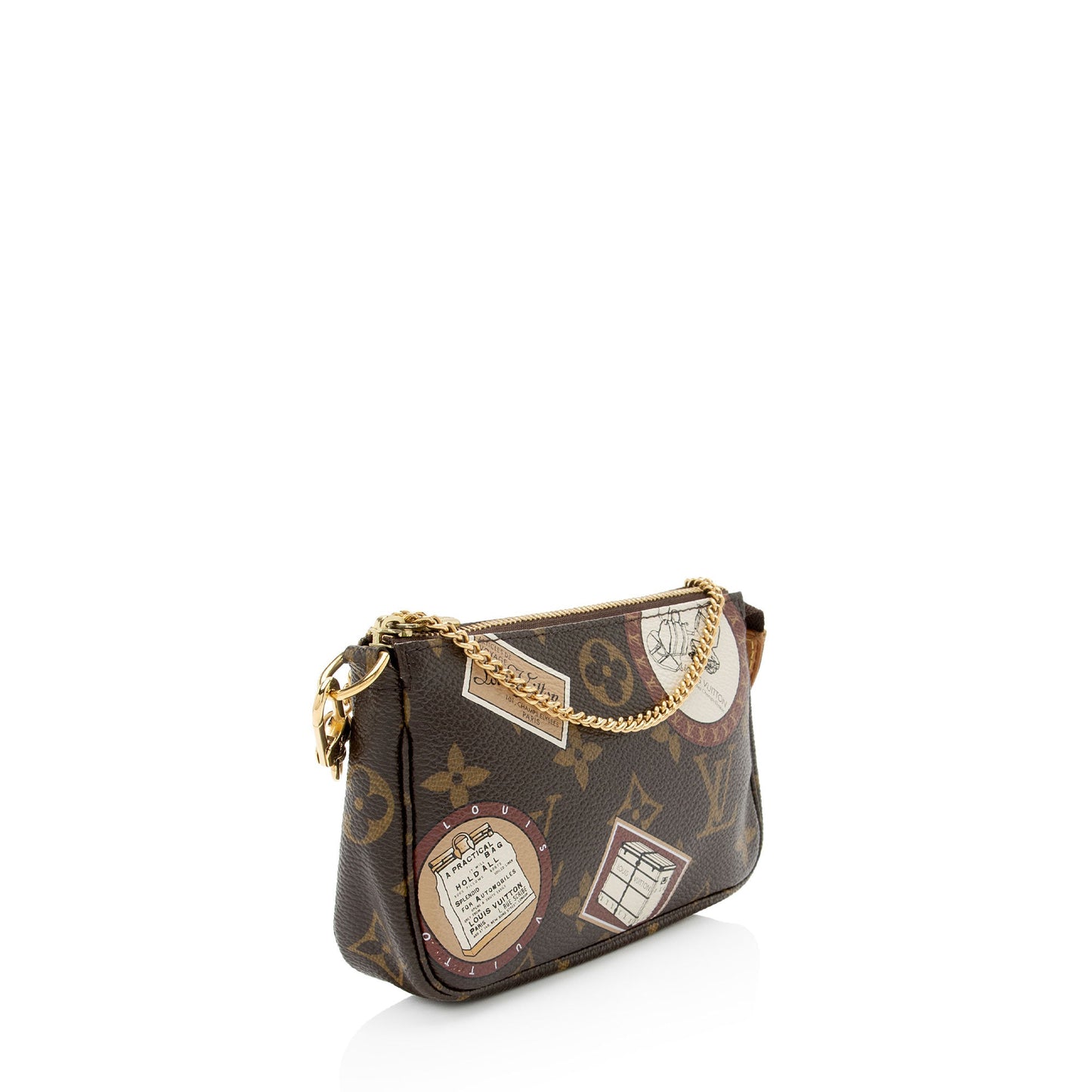 Louis Vuitton Limited Edition Monogram Canvas Patches Mini Pochette Accessoires (SHF-IKxVzn)