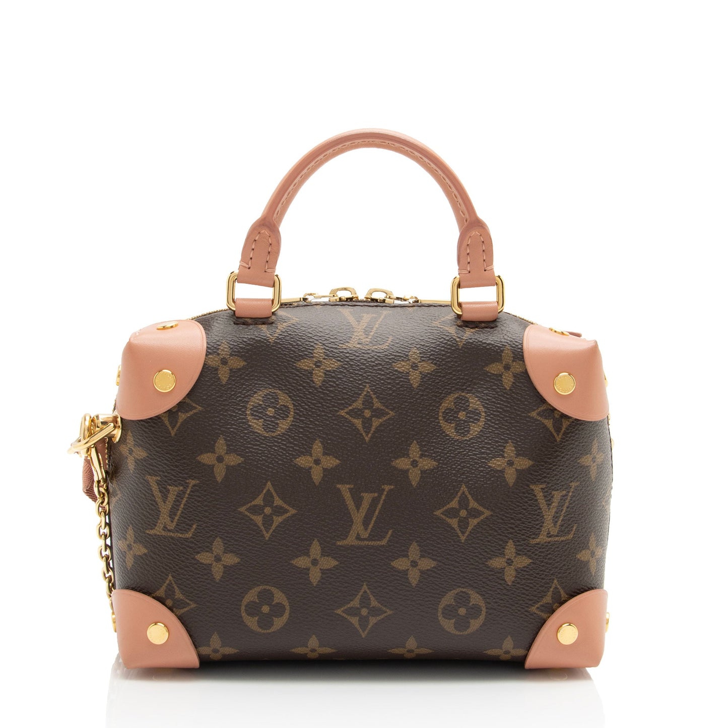 Louis Vuitton Monogram Canvas Petite Malle Souple Satchel (SHF-O504Pc)