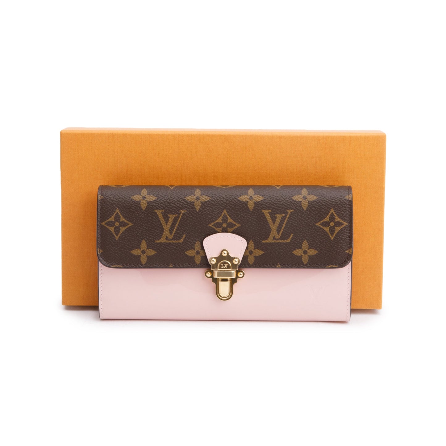 Louis Vuitton Monogram Canvas Pink Vernis Cherrywood Wallet