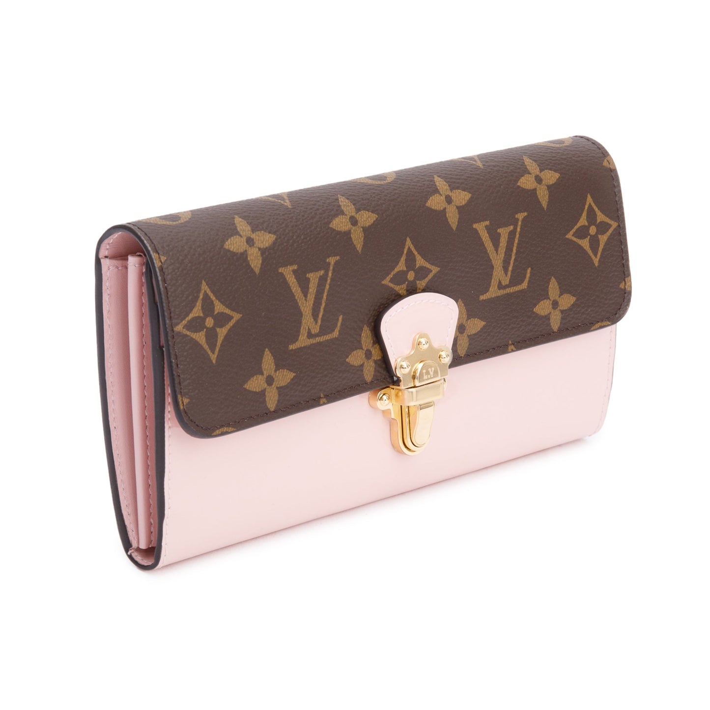 Louis Vuitton Monogram Canvas Pink Vernis Cherrywood Wallet