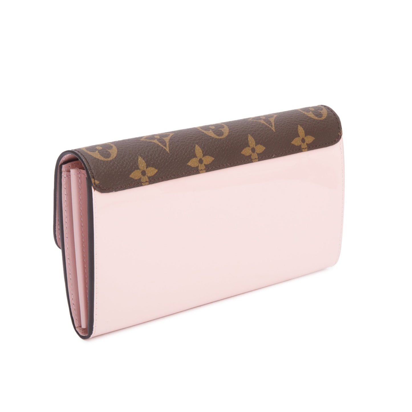Louis Vuitton Monogram Canvas Pink Vernis Cherrywood Wallet