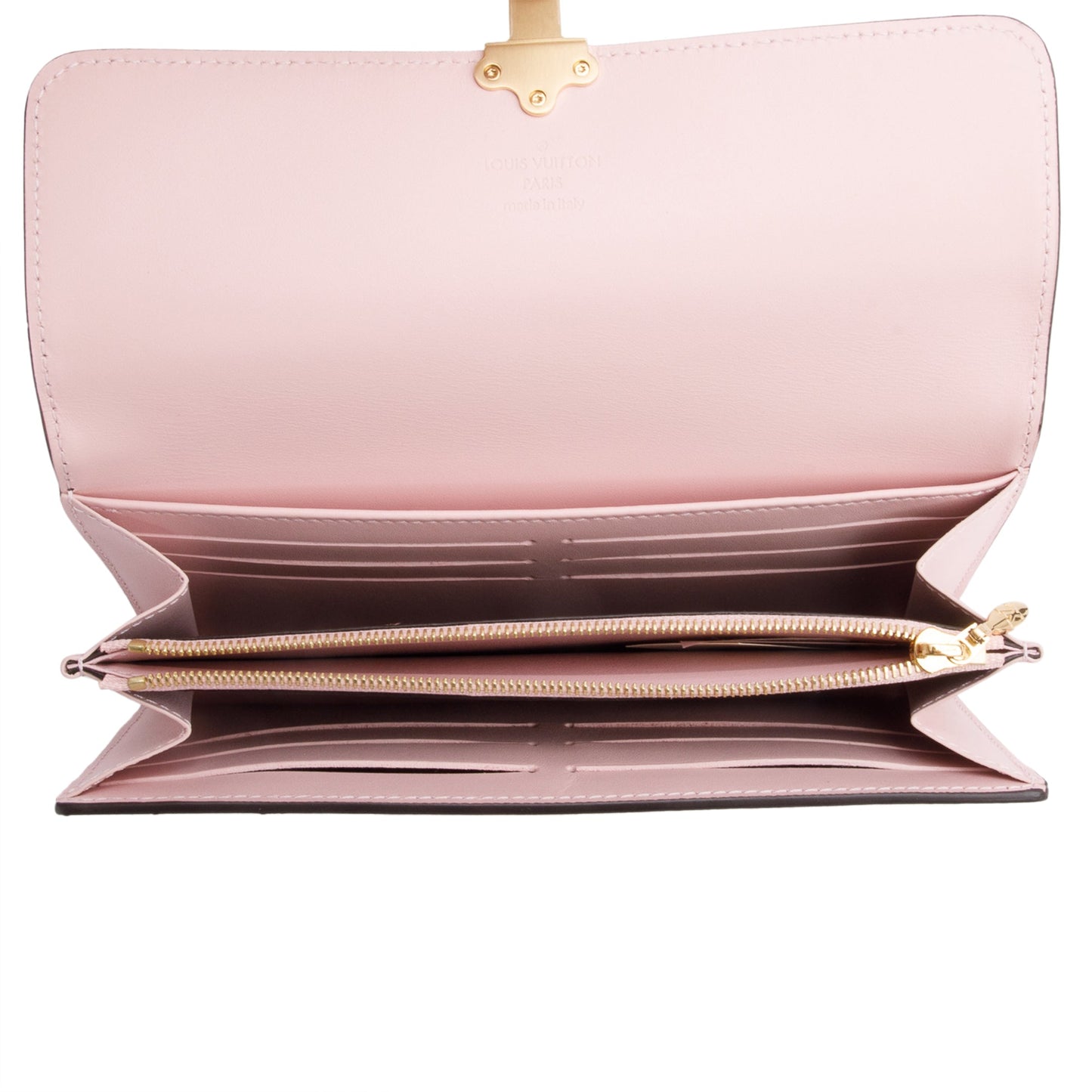 Louis Vuitton Monogram Canvas Pink Vernis Cherrywood Wallet