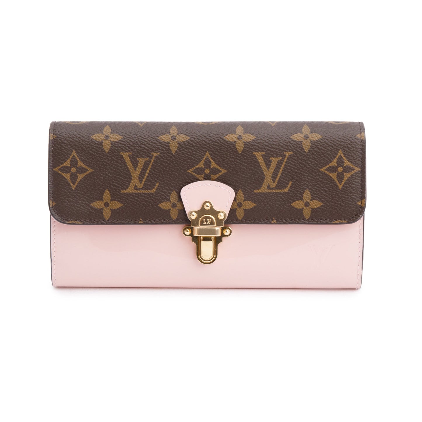 Louis Vuitton Monogram Canvas Pink Vernis Cherrywood Wallet