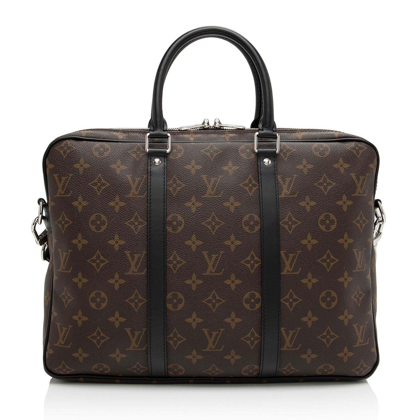 Louis Vuitton Monogram Canvas Porte Documents Voyage PM Messenger Bag (SHF-BnWTqA)