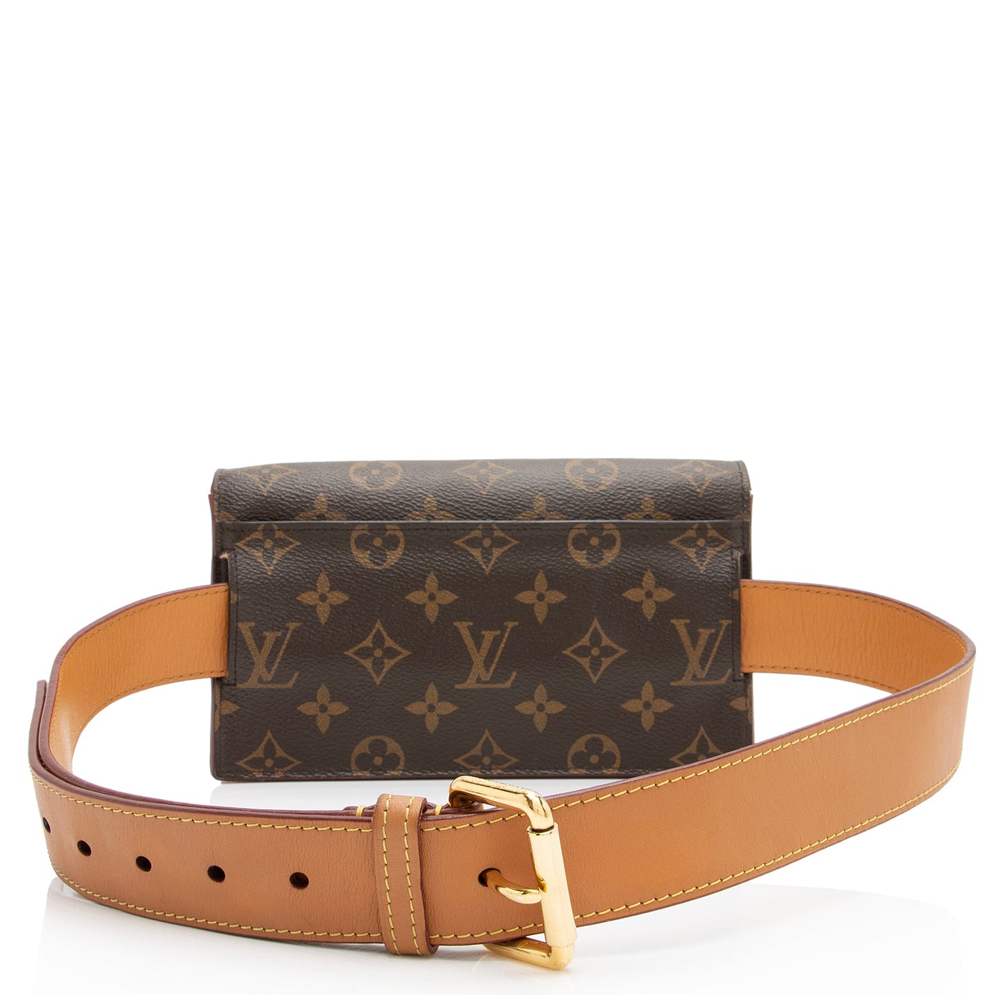 Louis Vuitton Monogram Canvas S Lock Belt Bag (SHF-23337)